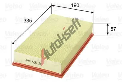 VALEO Vzduchový filtr VA 585121, 585121  VALEO Vzduchový filtr VA 585121, 585121