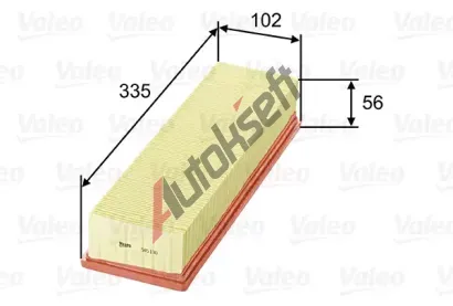 VALEO Vzduchov filtr VA 585130, 585130