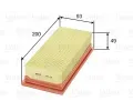 VALEO Vzduchov� filtr&nbsp;&dash;&nbsp;VA 585131