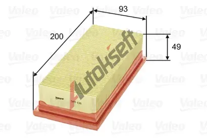 VALEO Vzduchov� filtr VA 585131, 585131