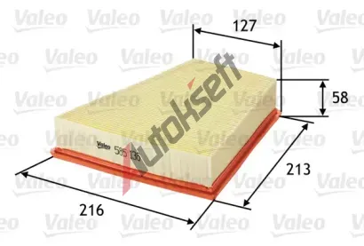 VALEO Vzduchov filtr VA 585136, 585136