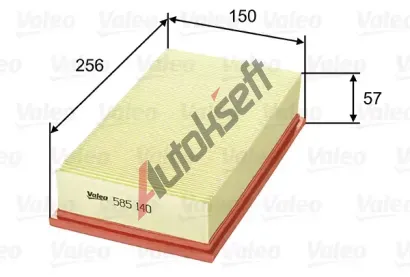 VALEO Vzduchový filtr VA 585140, 585140 VALEO Vzduchový filtr VA 585140, 585140