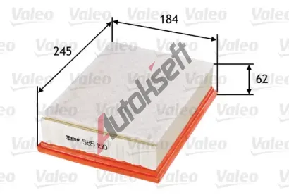 VALEO Vzduchov filtr VA 585150, 585150