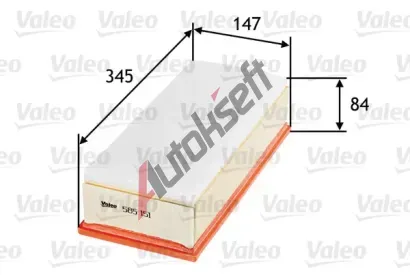 VALEO Vzduchov filtr VA 585151, 585151