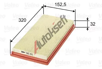 VALEO Vzduchov� filtr VA 585155, 585155