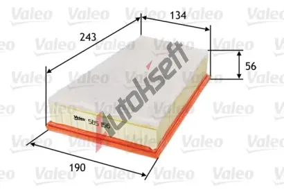 VALEO Vzduchov filtr VA 585156, 585156