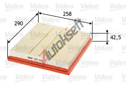 VALEO Vzduchov filtr VA 585159, 585159