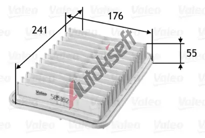 VALEO Vzduchov filtr VA 585162, 585162