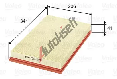 VALEO Vzduchov filtr VA 585169, 585169