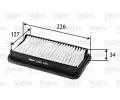 Vzduchov filtr VALEO ‐ VA 585170