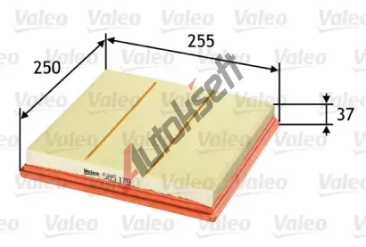VALEO Vzduchov filtr VA 585179, 585179