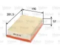 Vzduchov filtr VALEO ‐ VA 585186