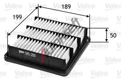 VALEO Vzduchov filtr VA 585200, 585200