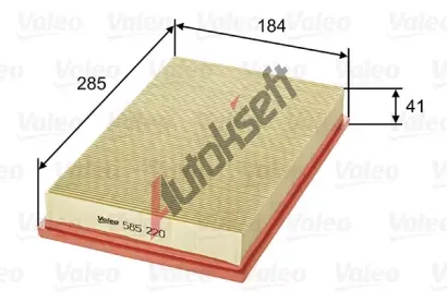VALEO Vzduchov filtr VA 585220, 585220