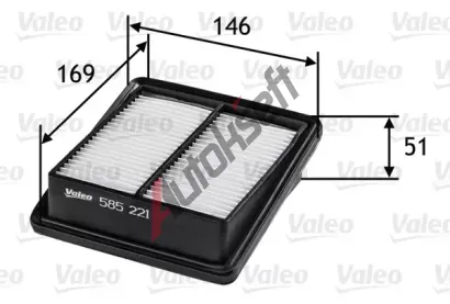 VALEO Vzduchov filtr VA 585221, 585221