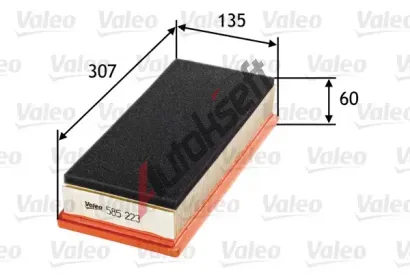 VALEO Vzduchov filtr VA 585223, 585223