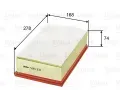 VALEO Vzduchov filtr ‐ VA 585231
