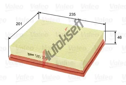 VALEO Vzduchov filtr VA 585238, 585238
