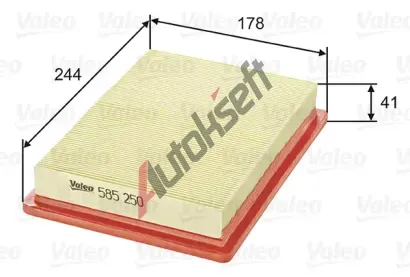 VALEO Vzduchov filtr VA 585250, 585250