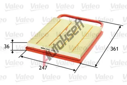 VALEO Vzduchov filtr VA 585259, 585259