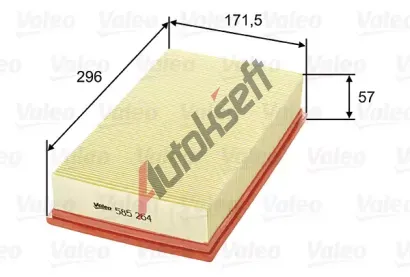 VALEO Vzduchov filtr VA 585264, 585264