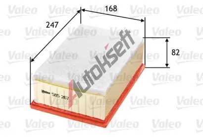 VALEO Vzduchov filtr VA 585267, 585267