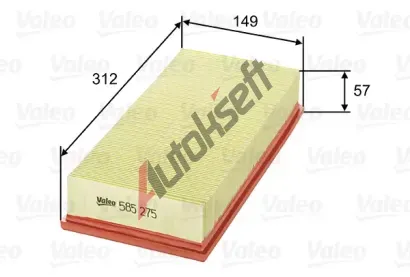 VALEO Vzduchov filtr VA 585275, 585275