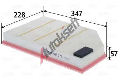 VALEO Vzduchov filtr VA 585276, 585276