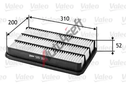 VALEO Vzduchov filtr VA 585301, 585301