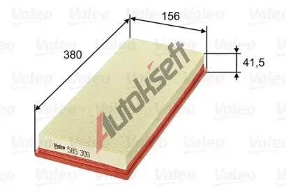 VALEO Vzduchov filtr VA 585309, 585309