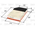 Vzduchov filtr VALEO ‐ VA 585320