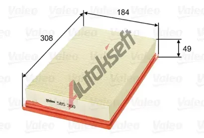 VALEO Vzduchov filtr VA 585360, 585360