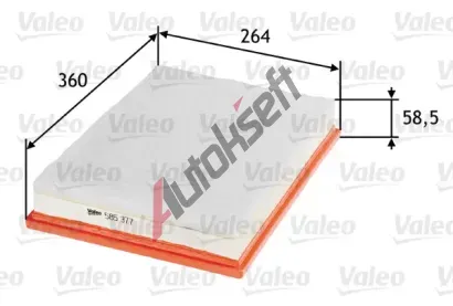 VALEO Vzduchov filtr VA 585377, 585377