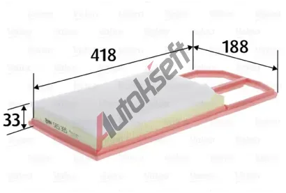 VALEO Vzduchov filtr VA 585395, 585395
