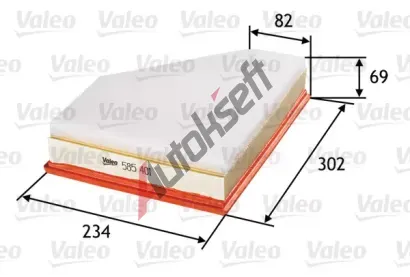 VALEO Vzduchov filtr VA 585401, 585401
