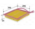 VALEO Vzduchov filtr ‐ VA 585402
