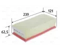 Vzduchov filtr VALEO ‐ VA 585418