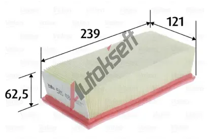 VALEO Vzduchov filtr VA 585418, 585418