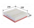 Vzduchov filtr VALEO ‐ VA 585426