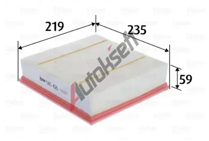 VALEO Vzduchov filtr VA 585426, 585426