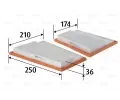 Vzduchov filtr VALEO ‐ VA 585430