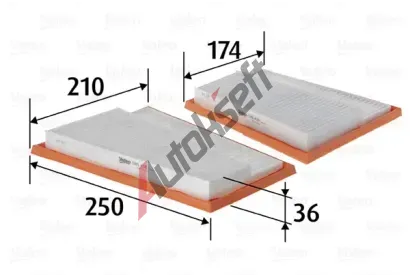 VALEO Vzduchov filtr VA 585430, 585430