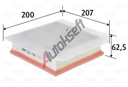 VALEO Vzduchov filtr VA 585438, 585438