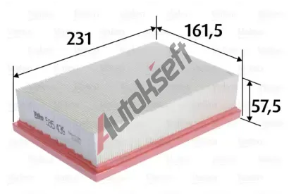 VALEO Vzduchový filtr VA 585439, 585439 VALEO Vzduchový filtr VA 585439, 585439