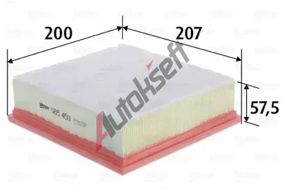 VALEO Vzduchov filtr VA 585450, 585450