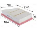 VALEO Vzduchov filtr ‐ VA 585451