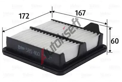 VALEO Vzduchov filtr VA 585460, 585460