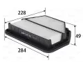 Vzduchov filtr VALEO ‐ VA 585461