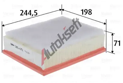VALEO Vzduchový filtr VA 585472, 585472 VALEO Vzduchový filtr VA 585472, 585472