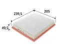Vzduchov filtr VALEO ‐ VA 585474